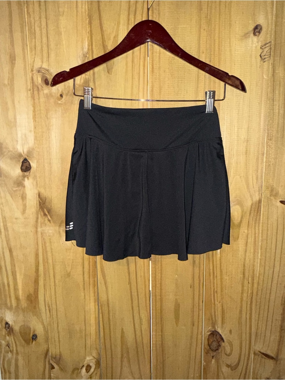 bcg Black Women's Athletic Skort with Built-In Shorts